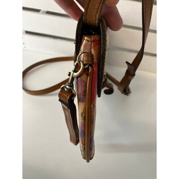 PATRICIA NASH LEATHER MULTI COLOR FLORAL WRITLET CROSSBODY BAG - Picture 5 of 16